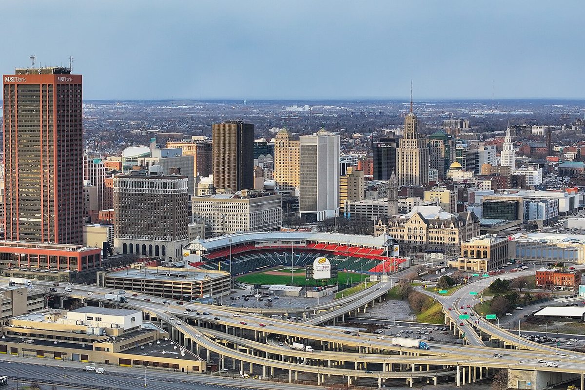 The skyline of Buffalo, New York