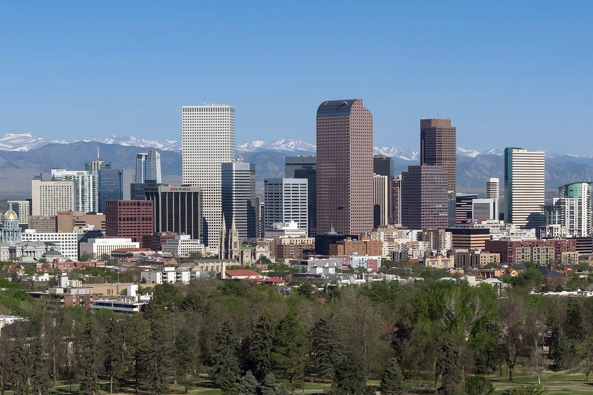 The skyline of Denver, Colorado