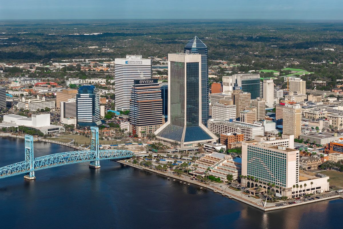 The Jacksonville, Florida skyline