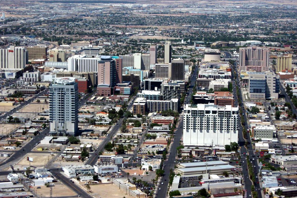Downtown Las Vegas seen from the Stratosphere