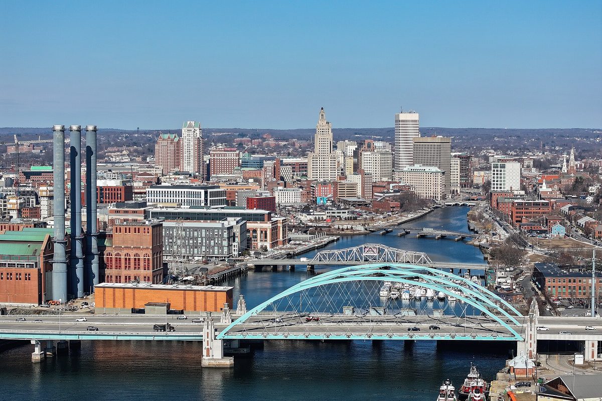 The skyline of Providence, Rhode Island