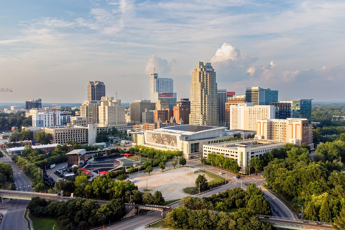 The Raleigh skyline