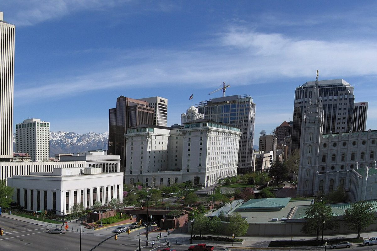 A panoramic view of Salt Lake City