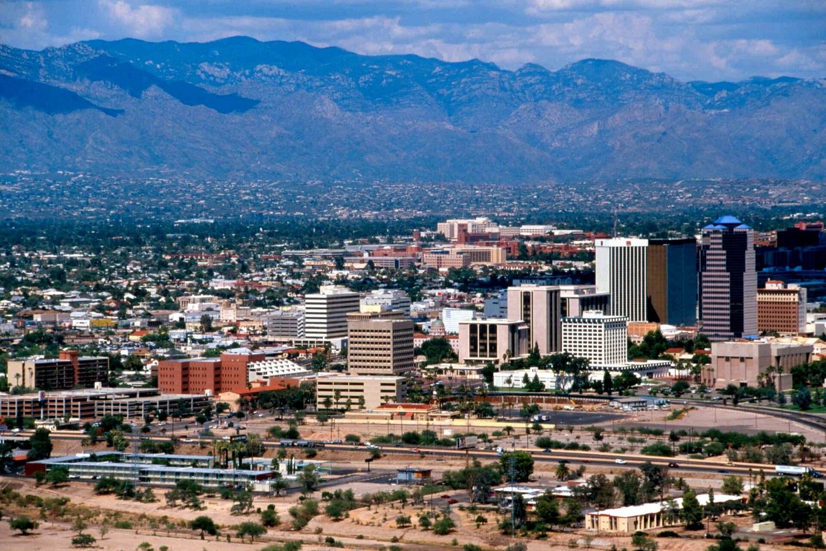 Tucson, Arizona with the Catalina Mountains
